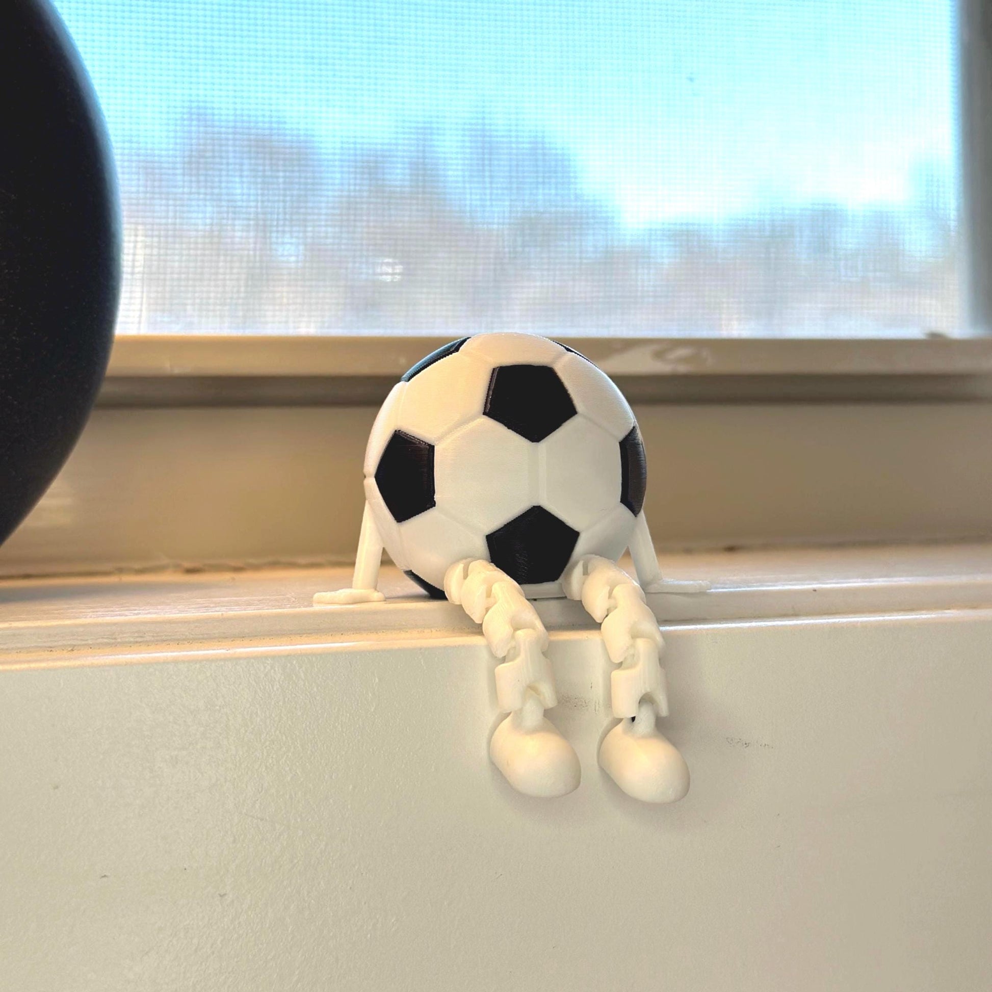 Soccer Desk Decor - Soccer Ball Buddy - Fun Soccer Gift - 3D Printed