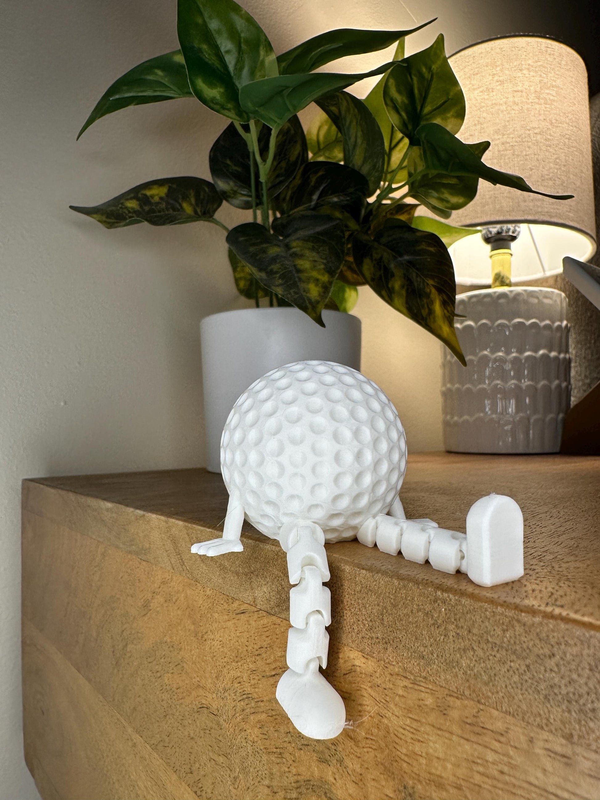 Golf Desk Decor - Golf Ball Buddy - Fun Golf Gift - 3D Printed
